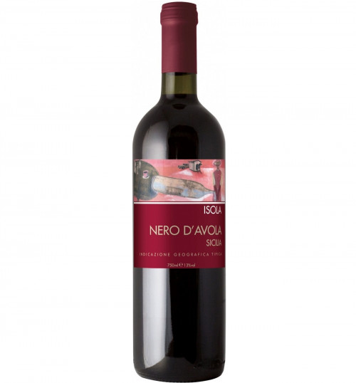 Изола Неро д&#039;Авола 2017, 0.75, вино красное, сухое 