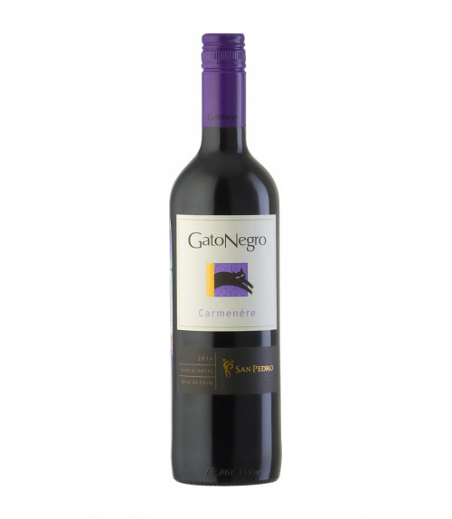 Гато Негро Карменер Сан Педро, 0.75, Сентраль, вино красное, полусухое 