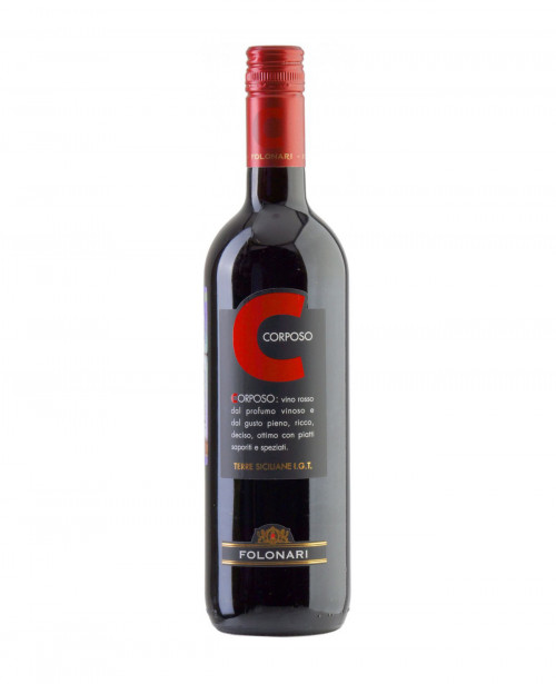 Фолонари Корпозо Терре Сичилиане, 0.75, Сицилия, вино красное, полусухое 