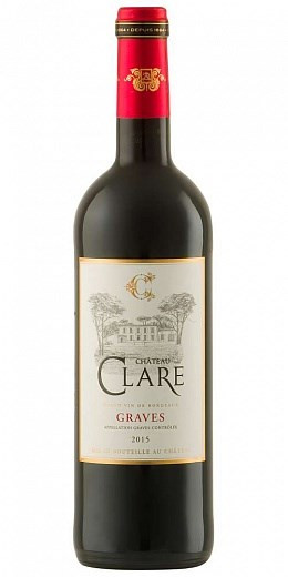 Шато Клар Грав AOC 2015, 0.75, Бордо, вино красное, сухое 