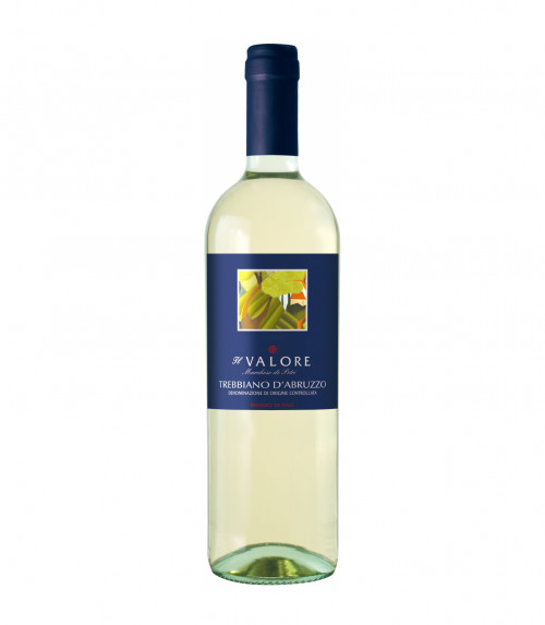 Иль Валоре Треббьяно д&#039;Абруццо 2014, 0.75, вино белое, сухое 